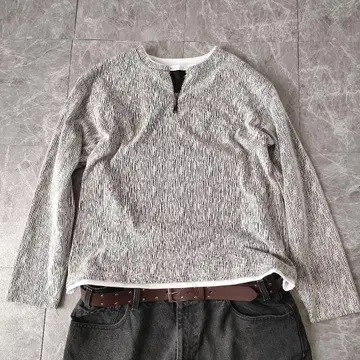 아카이브 하프 집 패턴 롱 슬리브 2