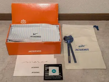 JACQUEMUS NIKE 콜라보 스니커즈 빈 상자, 신발 주머니, 배지