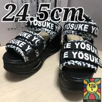 새상품 24.5cm YOSUKE 통굽 스포츠 샌들 사파리