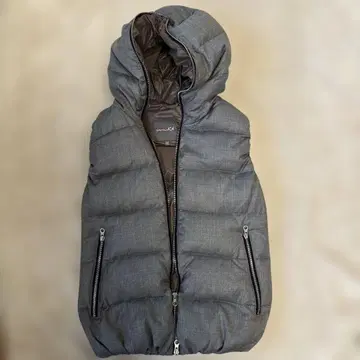 Duvetica 후드 부착 다운 베스트 40 사이즈 그레이