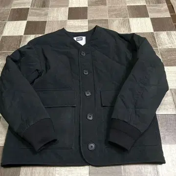 헬리한센 여성용 M 사이즈 퀼팅 자켓 네이비 노카라 블루종