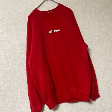 [레어] miki HOUSE 빨간색 트레이닝복 M사이즈 백 프린트