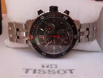 TISSOT 크로노그래프 아날로그 손목시계