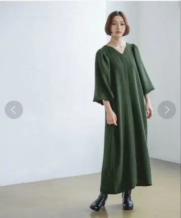 A part by e/rm 퍼프 슬리브 2way 롱 원피스