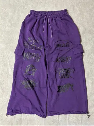 VOLCAN&APHRODITE 카고 스웨트 팬츠 퍼플