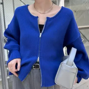 CIAOPANIC TYPY 스폰디쉬 더블 지퍼 니트 가디건