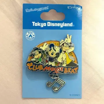 도쿄 디즈니랜드 클럽 마우스 배트 핀 배지