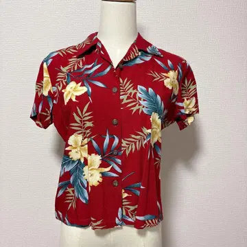 TWOPALMS 알로하 셔츠 USA제 하와이 리조트