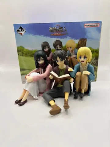 제일복권 진격의 거인 땅울림 A상 엘렌 미카사 아르민 피규어