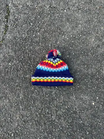 컬러풀 니트 모자 폼폼 스케이터 B-boy 스트릿 해외 y2k