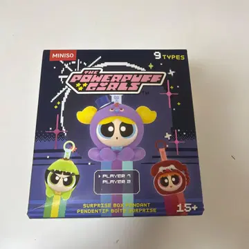 minoso 파워퍼프걸즈 서프라이즈 박스 펜던트 미니소