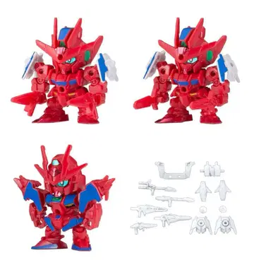 가샤프라 SD 건담 빌드 다이버즈 02 레드 컬러 전 4종 세트