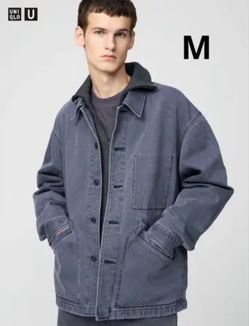 UNIQLO U 오버 사이즈 컬러 데님 자켓 M 미사용 새상품