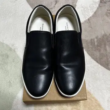 유나이티드 애로우즈 그린 라벨 가죽 슬립온 블랙 27.5cm