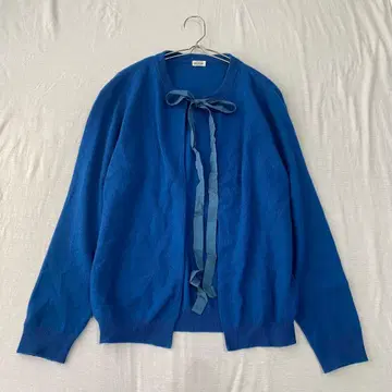 [쁘띠 로브 노아] 캐시미어 니트 가디건 보타이 포함 리본 F