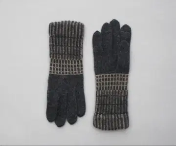 새상품 미사용 % (PERCENT) 캐시미어 100% 장갑 블랙&브라운