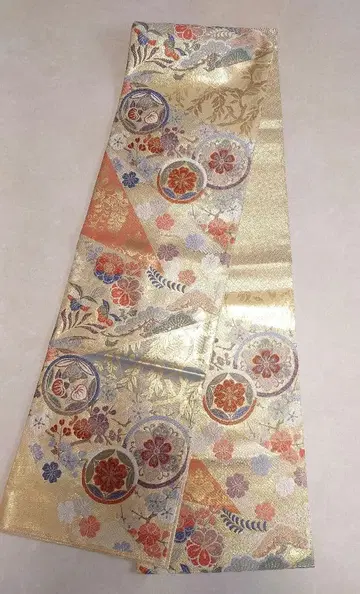 고급 후쿠로 오비 기모노 순수 실크 포멀 후리소데 성인식 결혼식