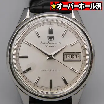 [ OH 완료 ] 세이코 스포츠매틱 5 디럭스 자동 시계 앤티크