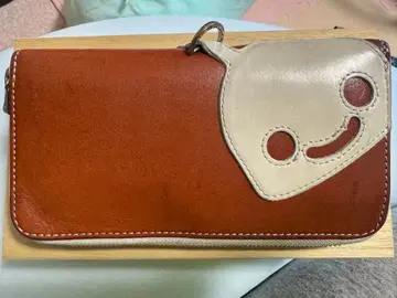 CUNE 가죽 롱 지갑 브라운 도치기 가죽 장지갑