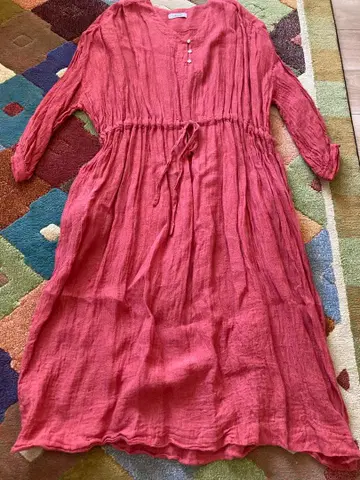 새상품급 이치 앤티크스 린넨 100% 원피스