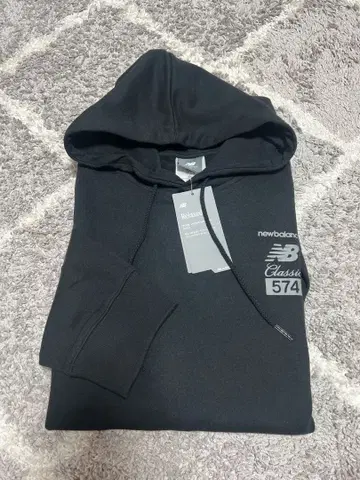 new balance 574 블랙 후드티