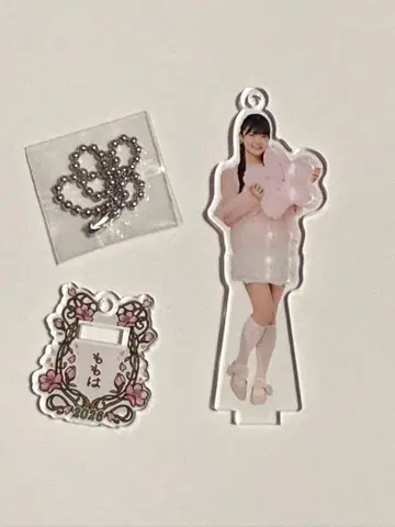 하로프로 2026 미니 아크릴 스탠드 키링 나가노 모모하