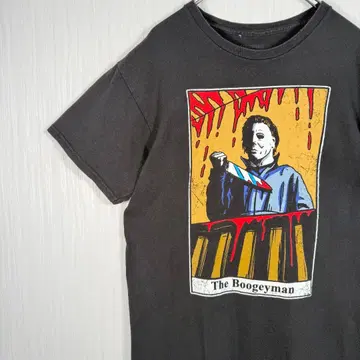 더 부기맨 그래픽 티셔츠 블랙