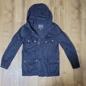 Armani Exchange 후드 부착 자켓 네이비