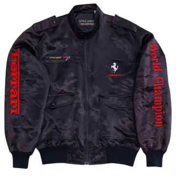 [ 레어 공식 ] STYLE AUTO 페라리 패딩 자켓 80~90s M