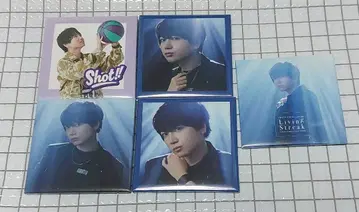 치바 쇼야 Living Streak 스퀘어 캔뱃지 세트