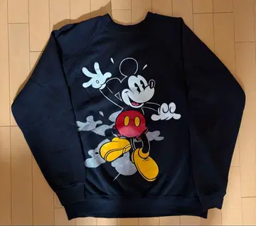 80s USA제 Disney 미키마우스 맨투맨 XL Hanes