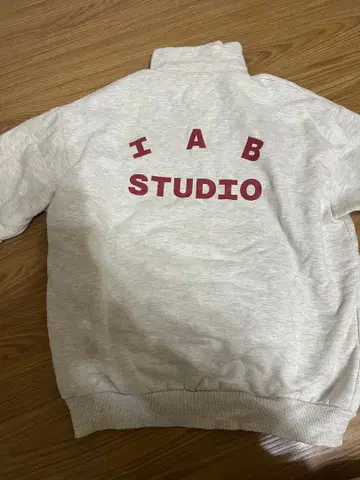 IAB STUDIO 하프 지퍼 맨투맨 M 그레이