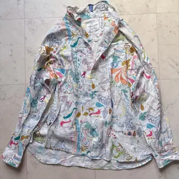 니코앤드 츠모리치사토 올 패턴 셔츠 코튼