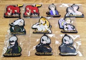 스퀘니 복권 NieR:Automata 니어 E상 러버 스트랩 10종