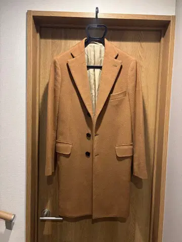 바니스뉴욕 체스터 코트 캐시미어 100 카멜 사이즈 44