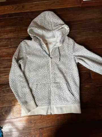 ROXY 도트 무늬 플리스 후드티