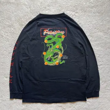 레어 Vintage 드래곤볼 공식 쉘론 드래곤 롱T셔츠