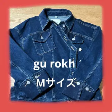 시착만 한 상품 GU gu rokh 로크 다크 블루 데님 자켓 M