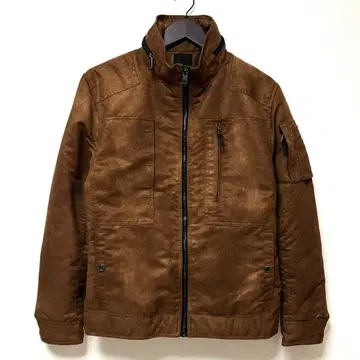 새상품급 AVAIL MODE 스웨이드 느낌 풀 지퍼 자켓 멀티 포켓 M