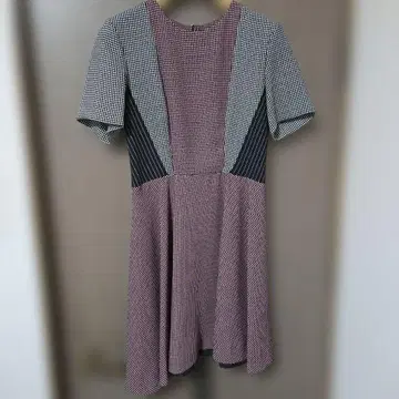 SPORTMAX CODE 셰브런 패턴 반팔 원피스 36