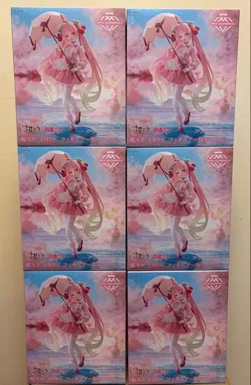 사쿠라 미쿠 AMP+ 피규어 ~벚꽃 드레스ver.~ 6개 세트