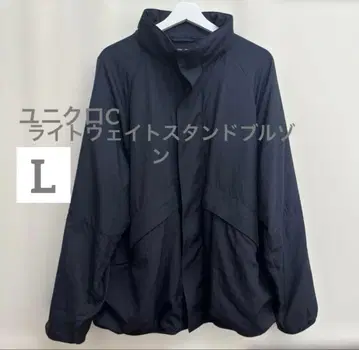 유니클로C 라이트웨이트 스탠드 블루종 L 네이비 UNIQLO C