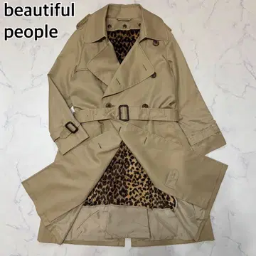 뷰티풀피플 2way 라이너 트렌치코트 레오파드 베이지