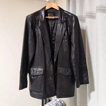 천연 가죽 ELLECHAL 가죽 자켓 레더 테일러드 자켓