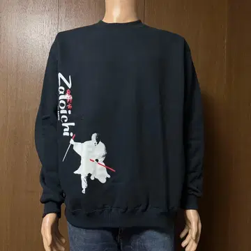 [ 구제 의류 ] 좌두시 양면 프린트 맨투맨 트레이닝복 키타노 타케