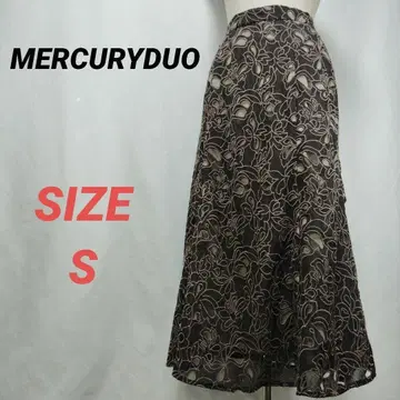 MERCURYDUO 머큐리 듀오 케미컬 레이스 스커트 롱 S