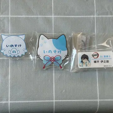 귀멸의 칼날 하시비라 이노스케 핀 배지 세트