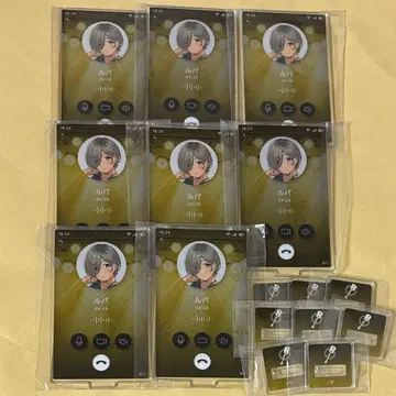 걸즈 클래스 통화 화면풍 아크릴 스탠드 루파 8개