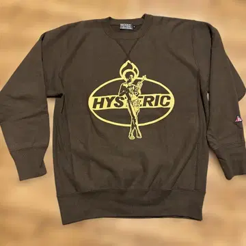 HYSTERIC GLAMOUR 맨투맨 다이너마이트 브라운