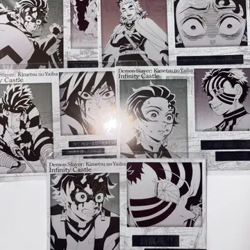 귀멸의 칼날 다이닝 메탈릭 엽서 토미오카 기유 탄지로 아카자 렌고쿠